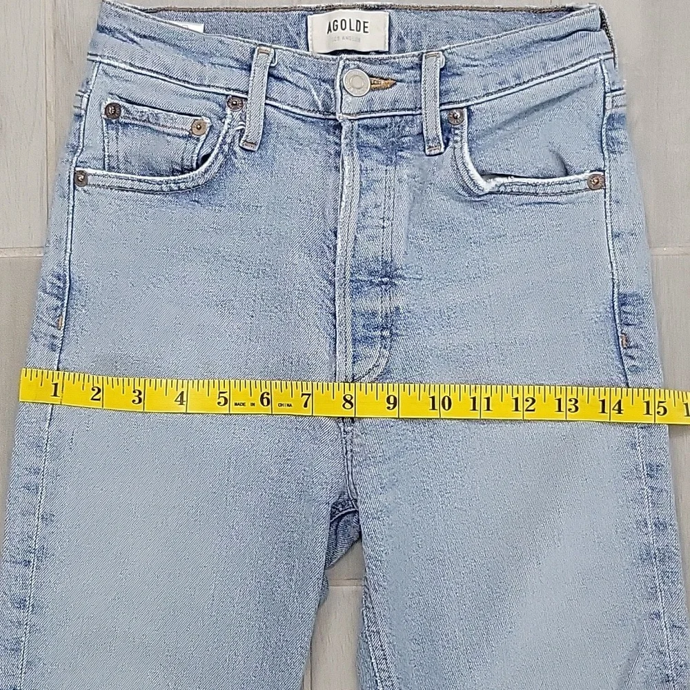 Agolde Nico Button-fly Jeans Size 24 - Picture 10 of 12